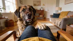 Por que é que o cão coloca a pata em cima de si: a verdade que os donos ignoram